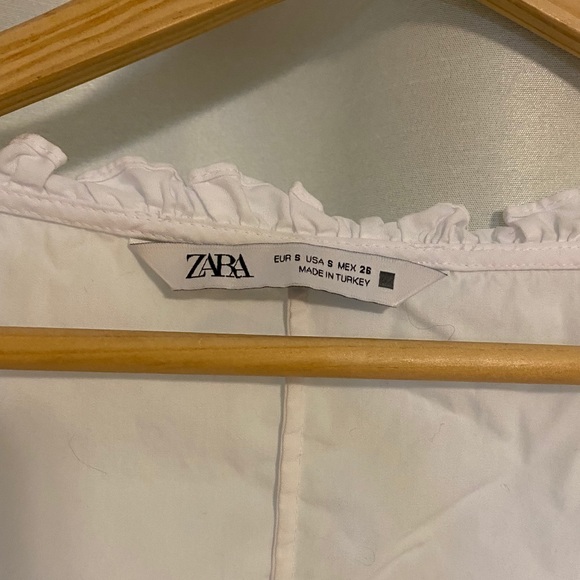 Zara Ruffled Poplin Dress - Picture 8 of 8